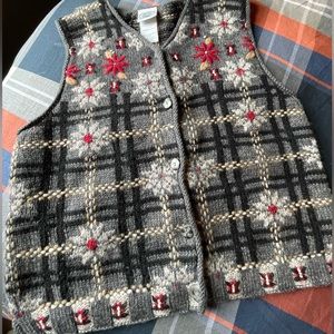 Laura Ashley Vintage Sweater Vest Medium
